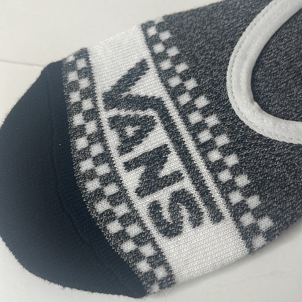 Vans 3-pk No Show Socks. Black and White Checkerboard Size 6.5-10 - Picture 4 of 10
